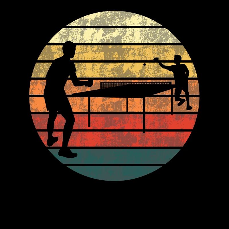 Tennis de table coucher de soleil Match cadeau