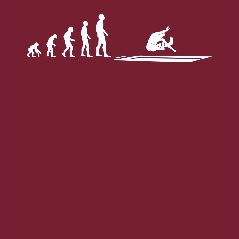 Athlète de saut en longueur Evolution - Cadeau