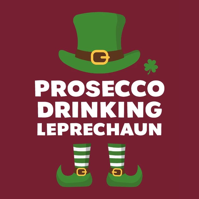 Prosecco Drinking Leprechaun