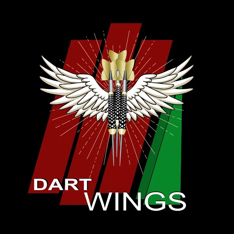 Motif de fléchettes avec fléchettes triples et ailes de fléchettes