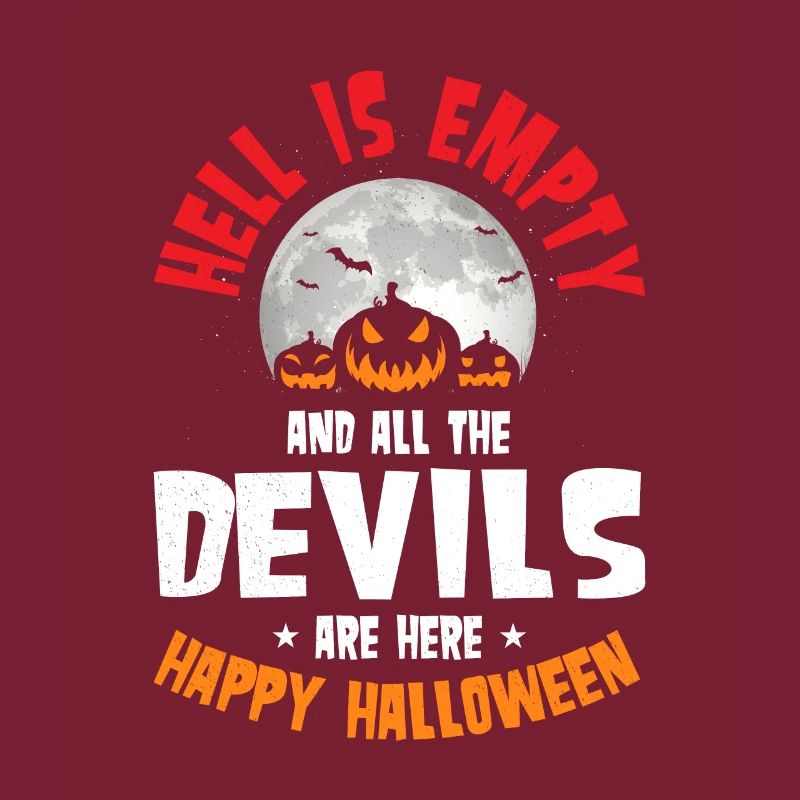 Hell Is Empty Devils Happy Halloween Kostüm