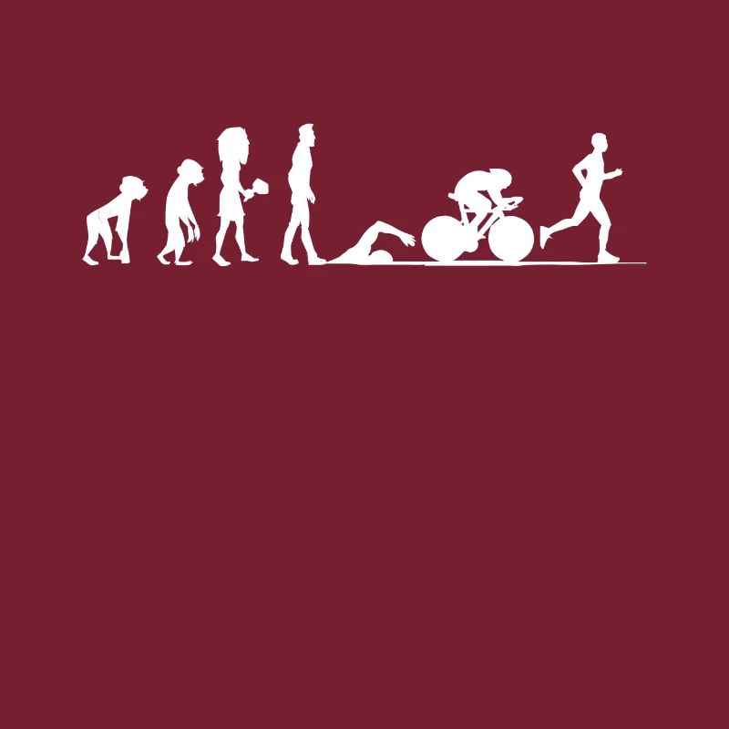 Triathlon Evolution Triathlet Radfahrer Geschenk