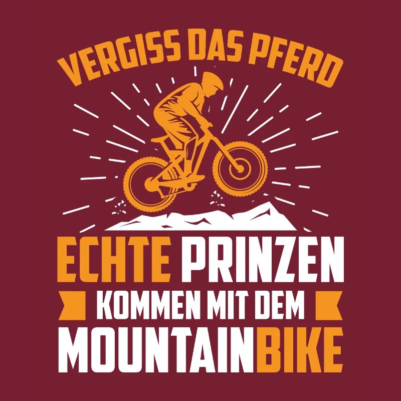 Vergiss das Pferd echte Prinzen kommen mit dem MTB