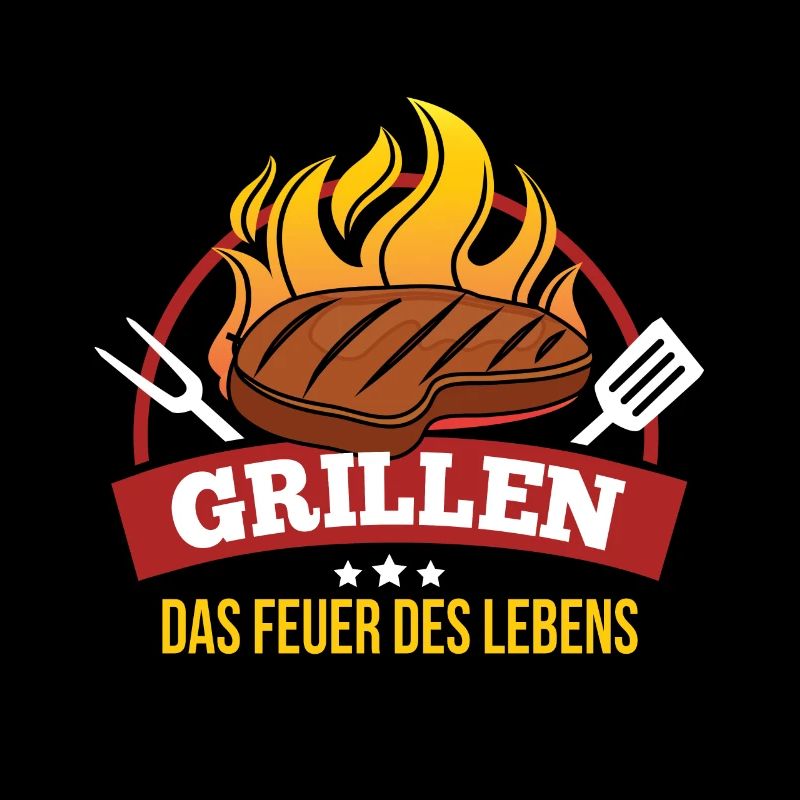 Cooler Griller Barbeque Grillen Spruch