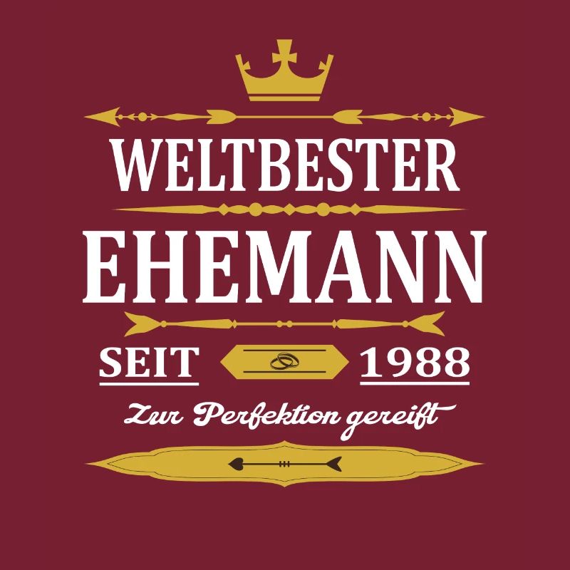 Weltbester Ehemann Seit 1988 Vintage Hochzeitstag