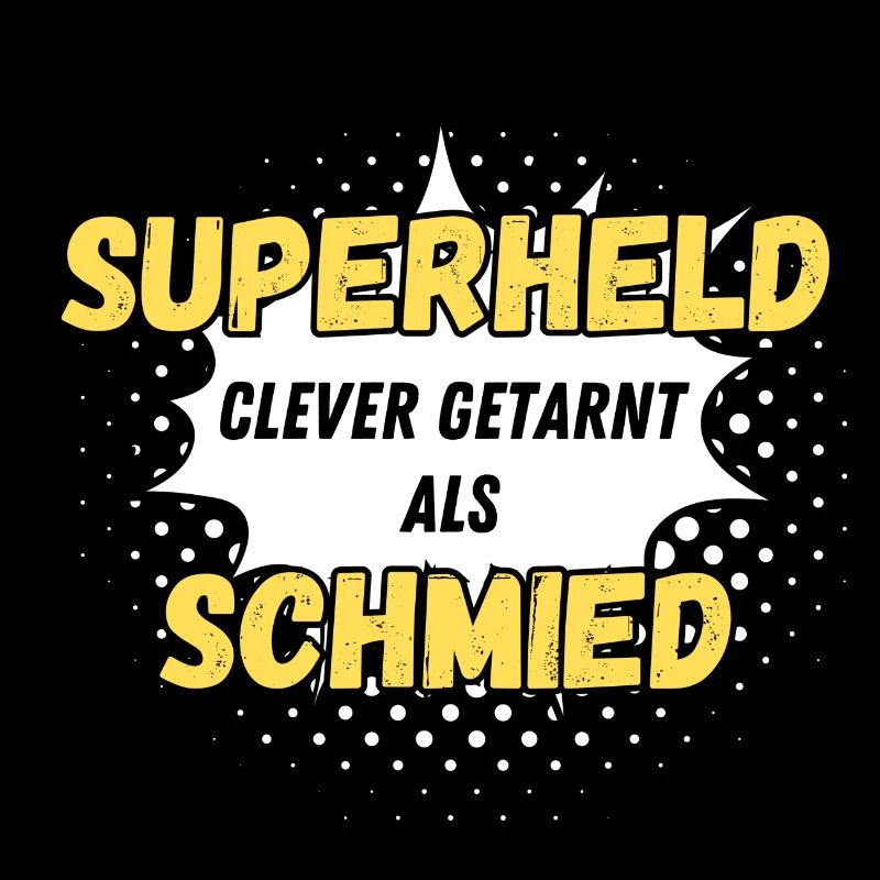 Superheld clever getarnt als Schmied