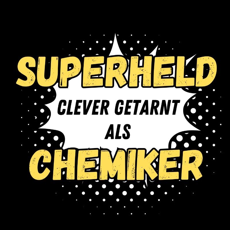 Superheld clever getarnt als Chemiker