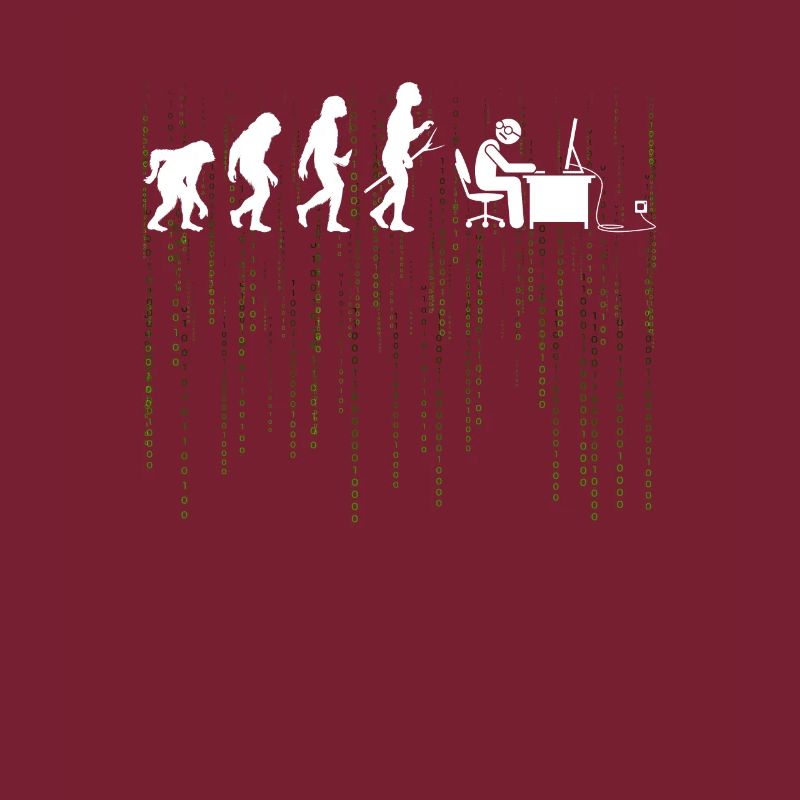 Evolution Ordinateur Détrissement Bürarbeit Cadeau