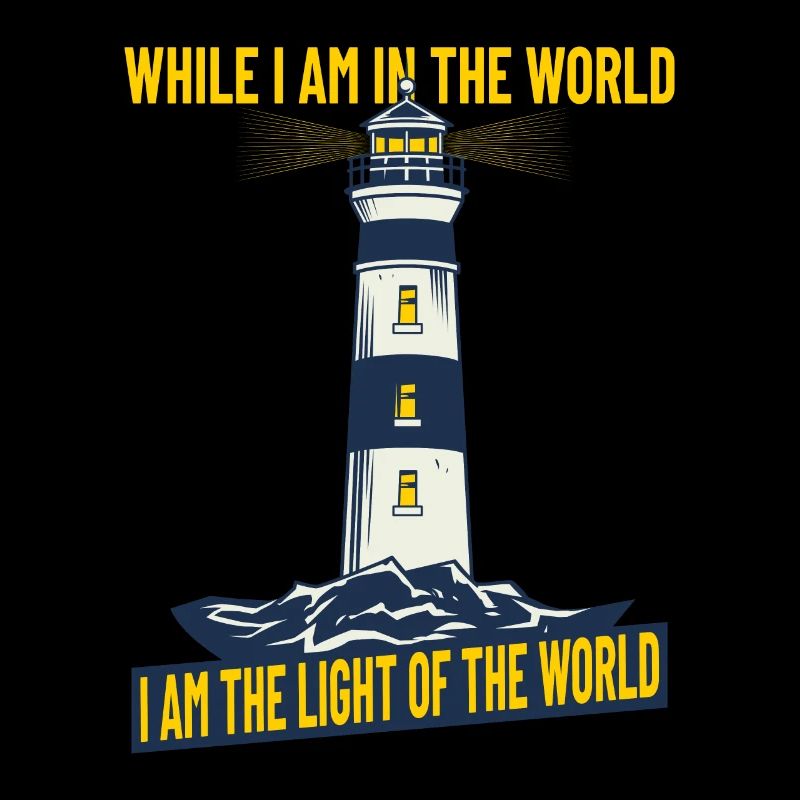 Christianity Jesus Lighthouse Gift Idea John 9:5