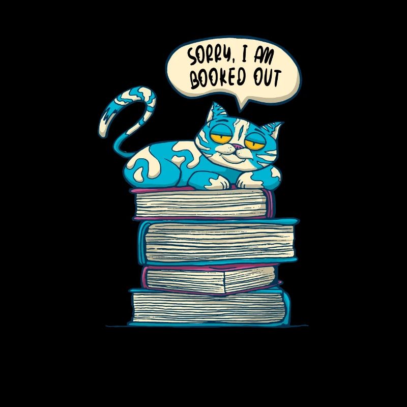 FUNNY CATS READING BOOK READER LITERATURE WRITING