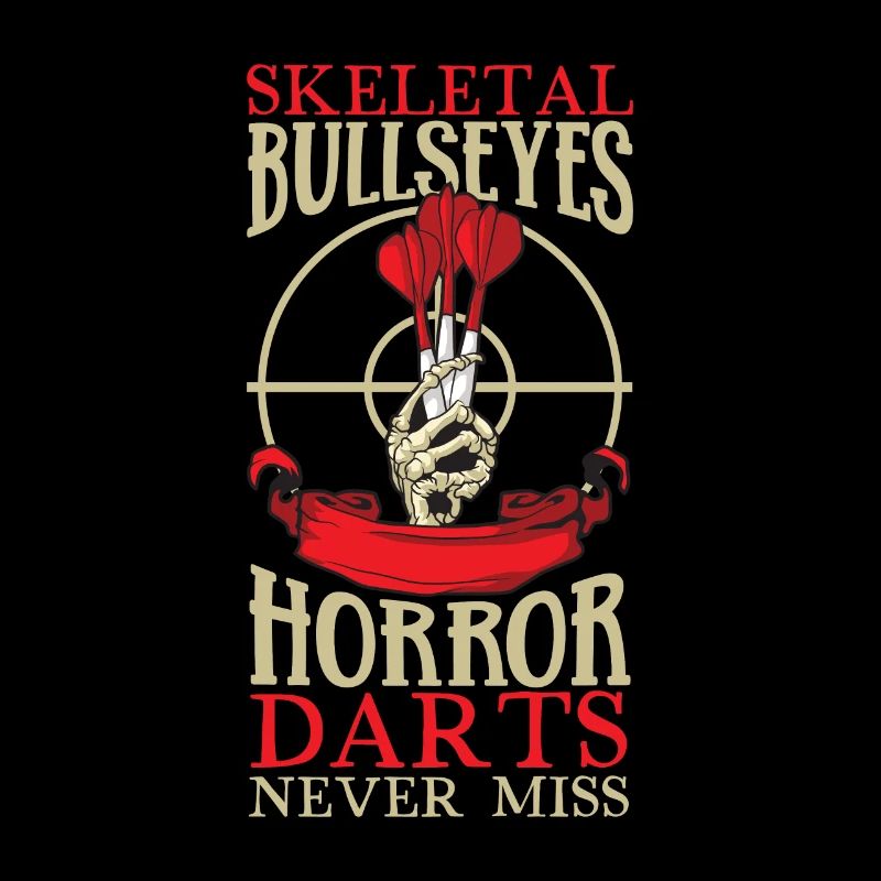 Jeu de fléchettes effrayant, joueur de fléchettes, jeu de fléchettes