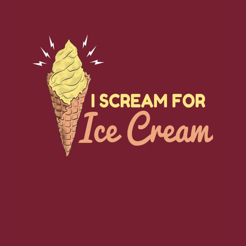 Scream For Ice Cream Eiscreme Eis
