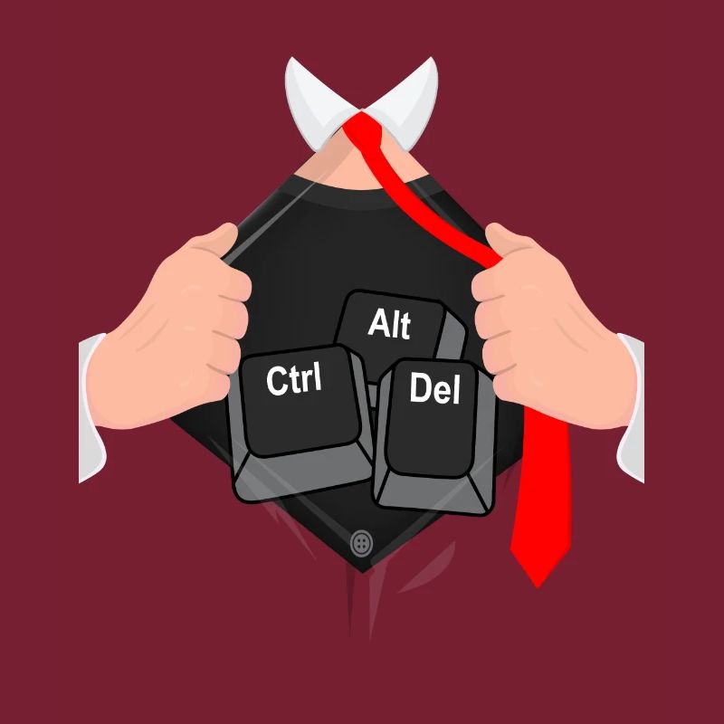 Ctrl alt del hack ordinateur informaticien