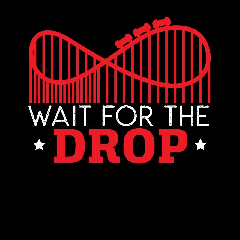 Warten Sie auf die Drop-Achterbahn-Achterbahn