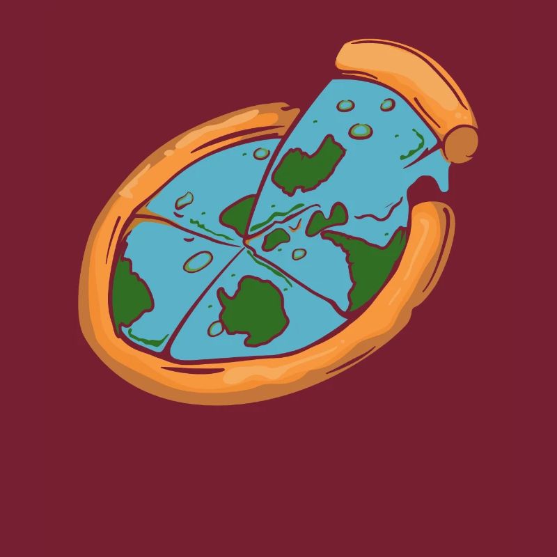 Flat Earth Society Flat Earther Pizza Lover
