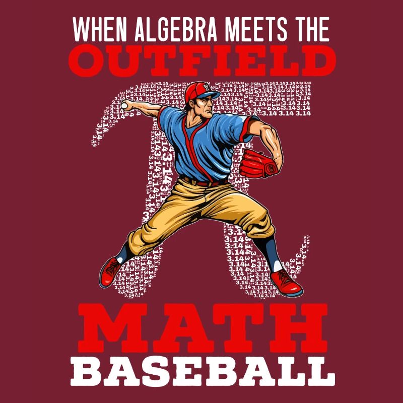 Baseball Math Lover Mathematician Baseball Player