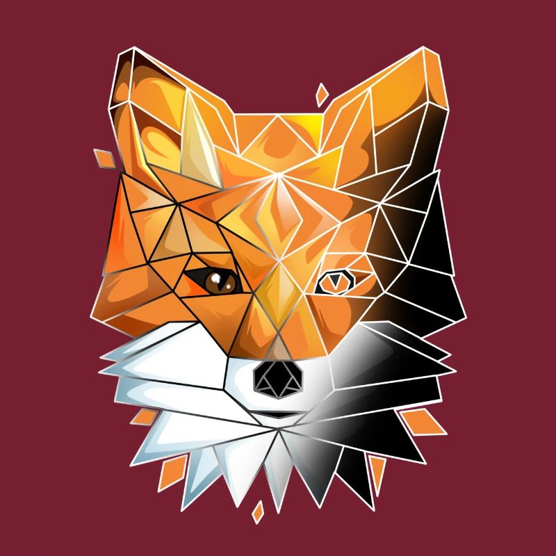 Geometric Fox Lover Math Geometry
