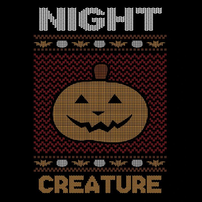 Stitch Pattern Citrouille Nuit Créature Halloween