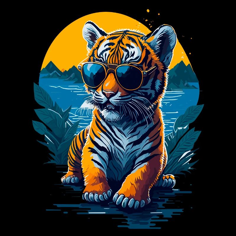 Mignon bébé tigre