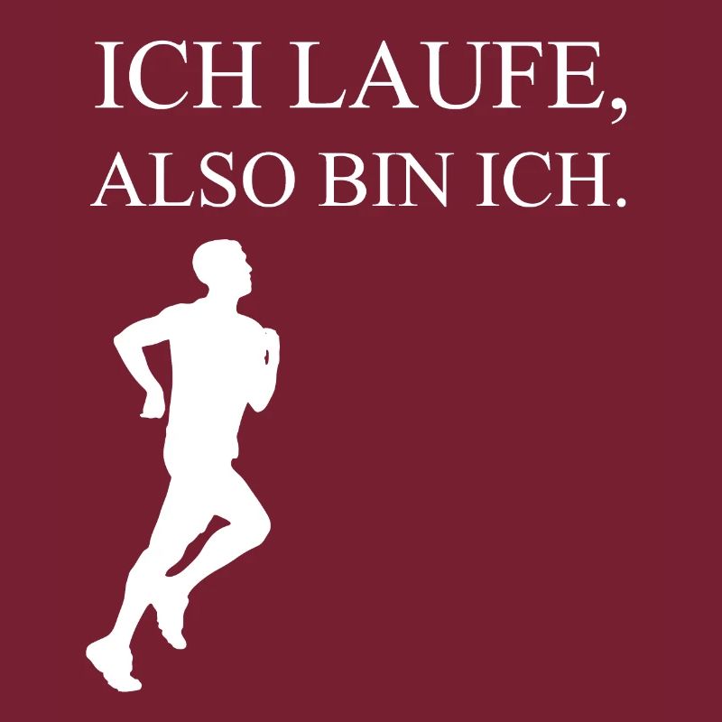 Ich Laufe Also Bin Ich Läufer Jogger Spruch