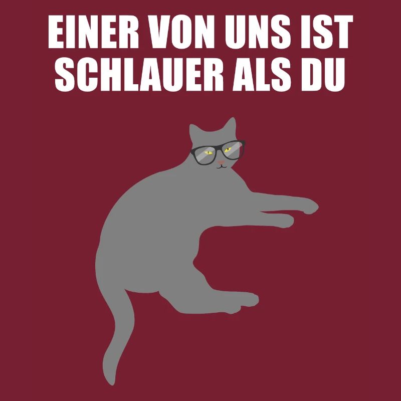 Freche Schlaue Nerd Katze Lustiger Spruch Geschenk