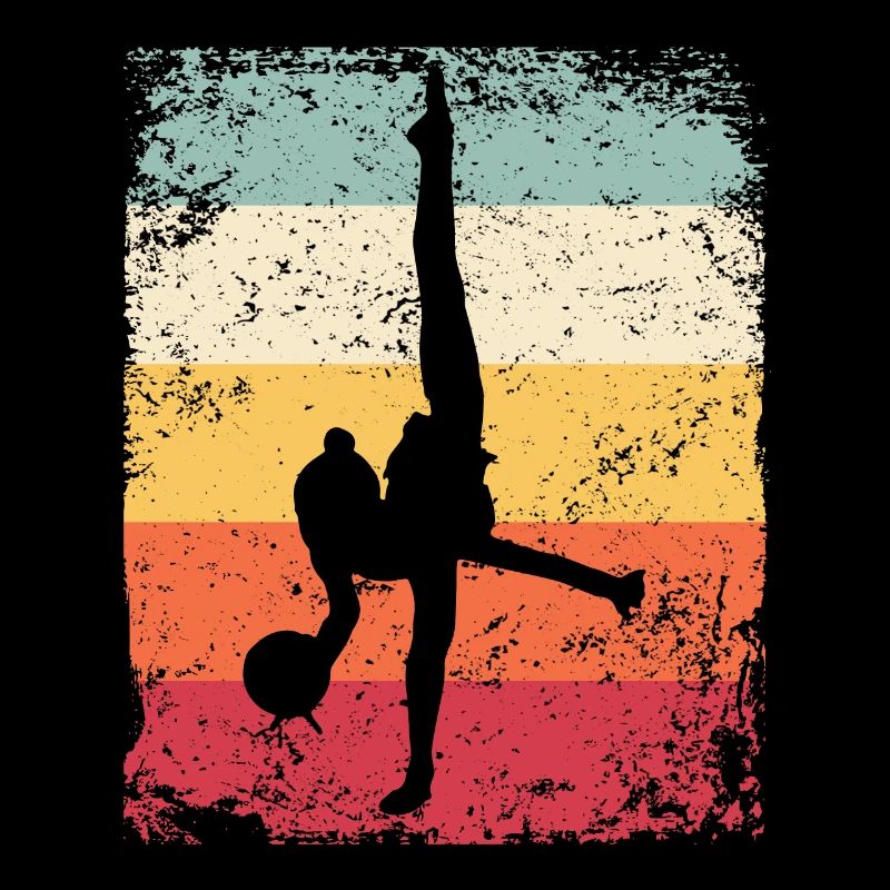 Gym Ball Retro Rhythmic Gymnastics