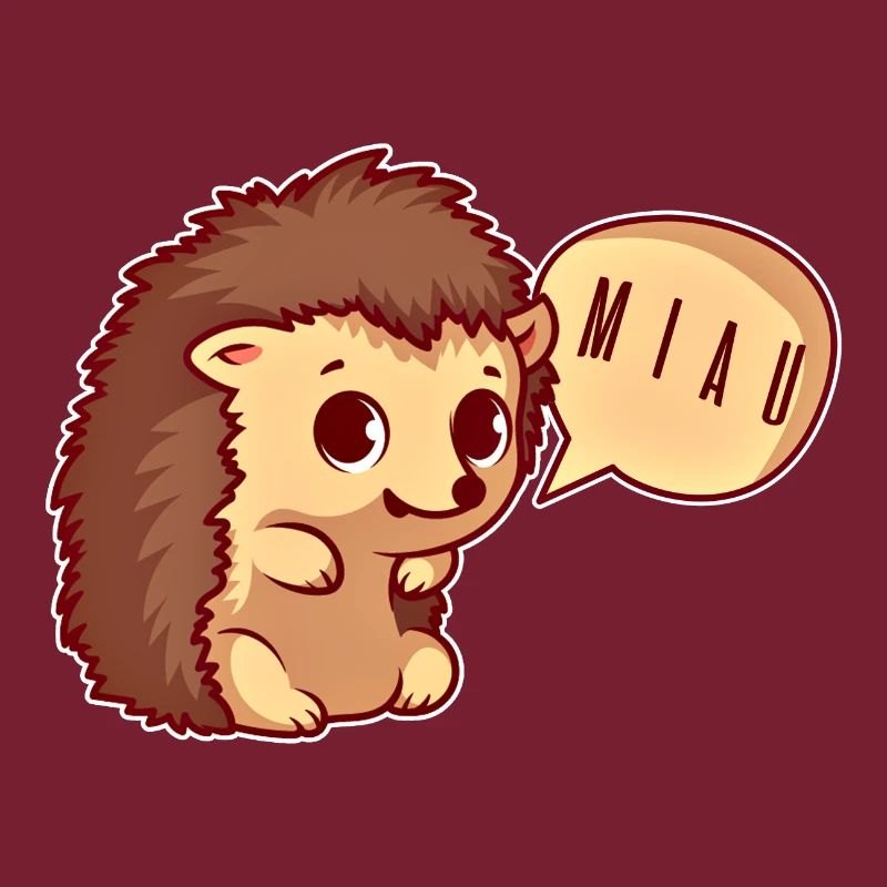 Süsser Igel der Miaut