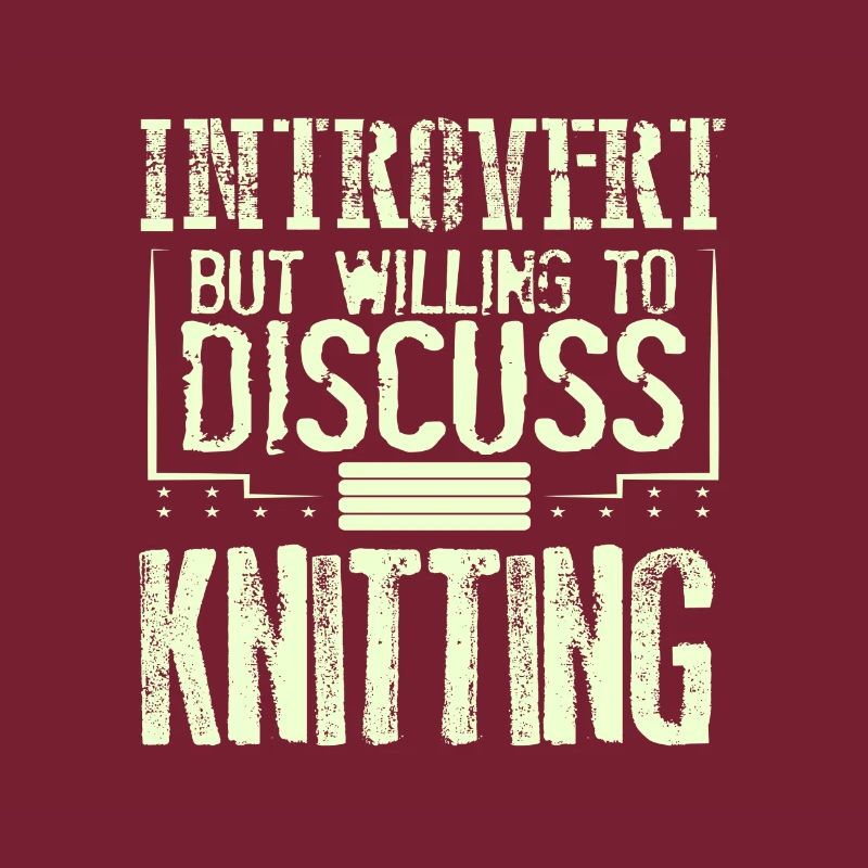 Strickerin Geschenk introvertiert gesprächsbereit