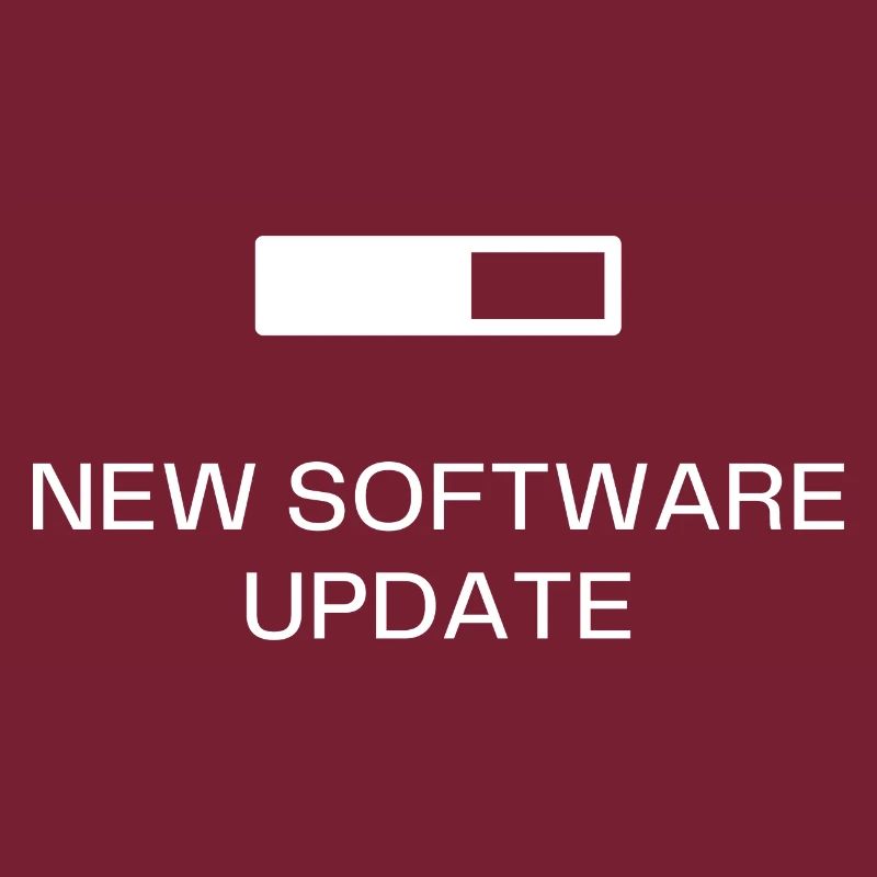 NEW SOFTWARE UPDATE