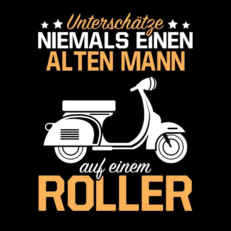 Unterschätze Niemals Einen Alten Mann Roller