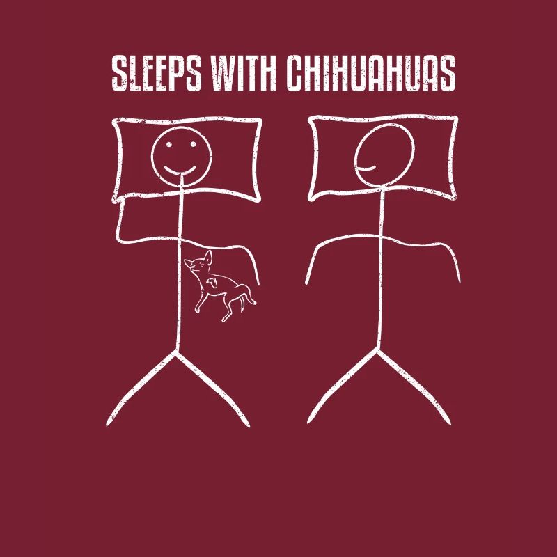 Schläft mit Chihuahuas
