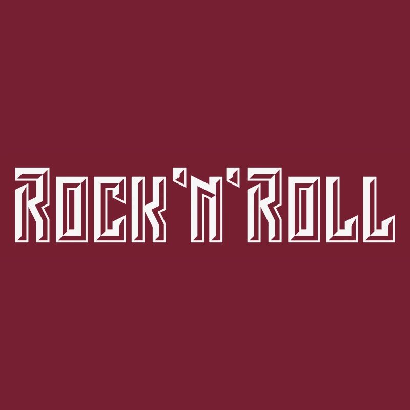 Lettrage Rock 'n' Roll (3D / NEG / 1C)
