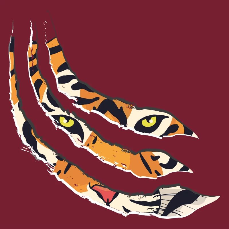 Tiger Kralle Tigermuster Krallen Geschenkidee