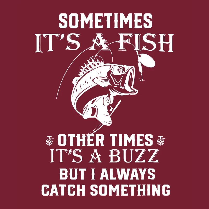 Angeln Manchmal ist es ein Fisch Ein anderes Mal ist es ein B