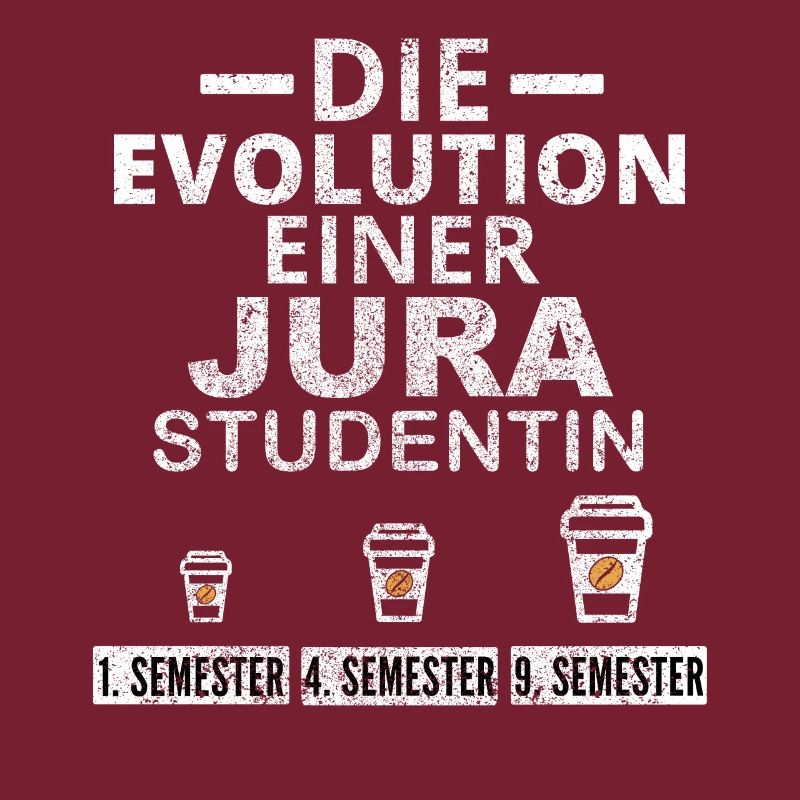 Law student coffee evolution gift