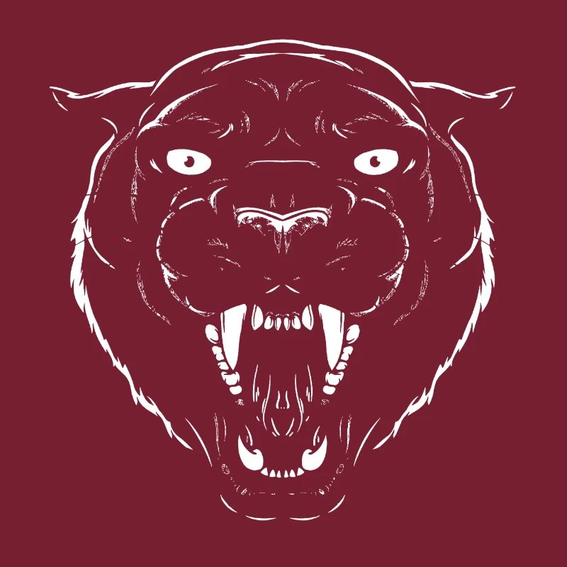 Black Panther Jaguar Leopard Cat Head