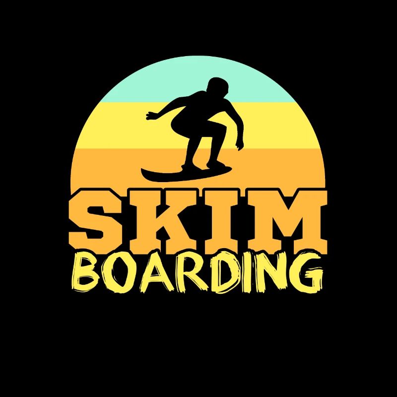 Skimboarding sunset