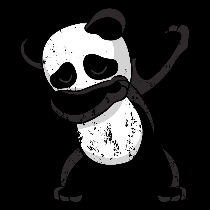 Panda Dabbing Dabbing Dabbing Style Grunge Vintage