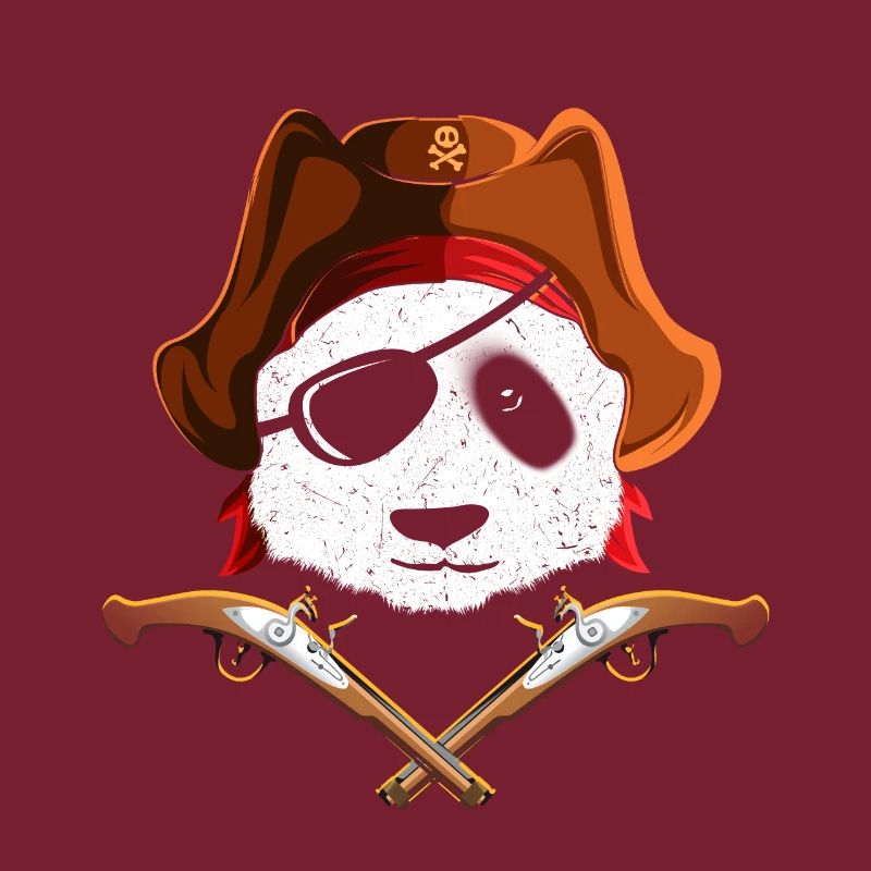 Panda Panda avec cache-oeil