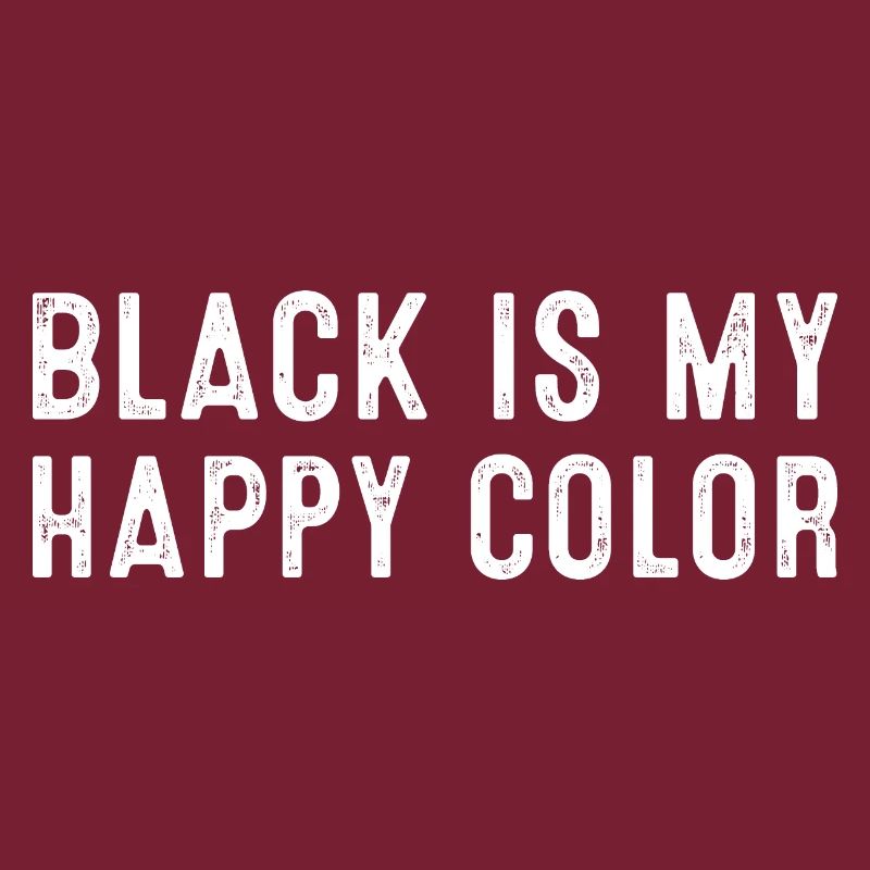 Le noir est ma couleur heureuse