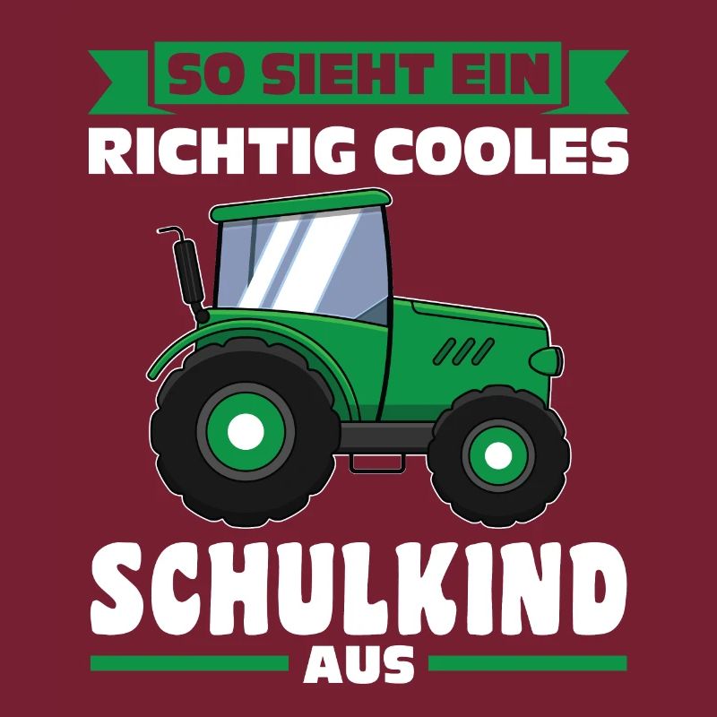 Schulkind Traktor Schulbeginn Geschenk