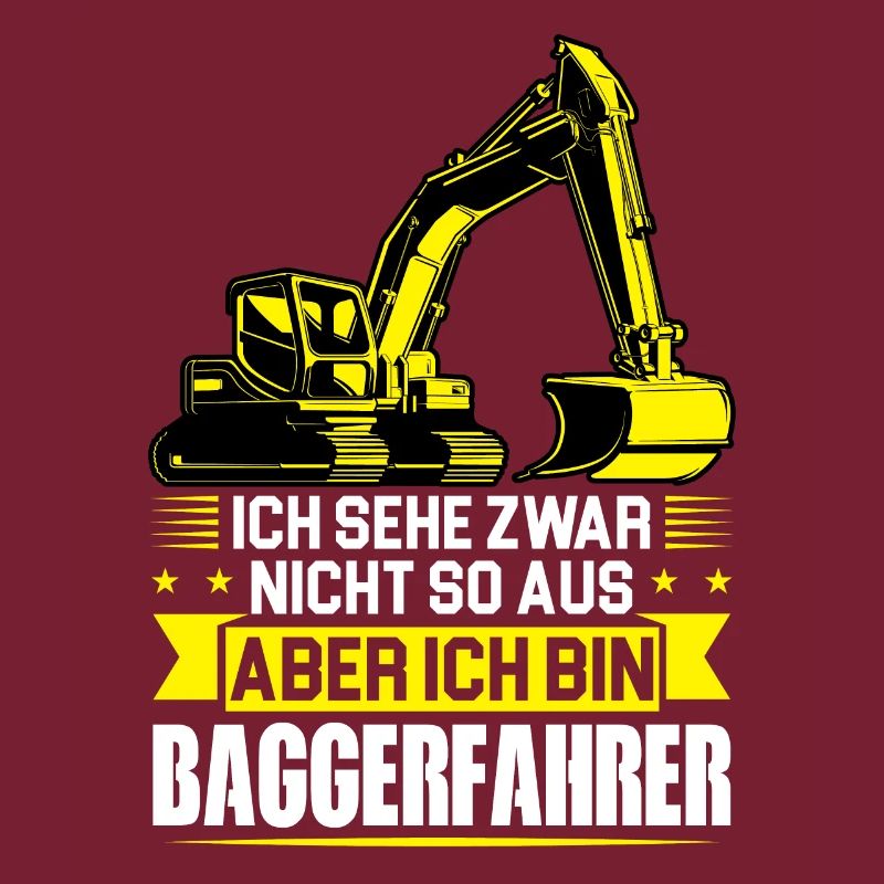 Baggerfahrer Job Baumaschine Geschenk