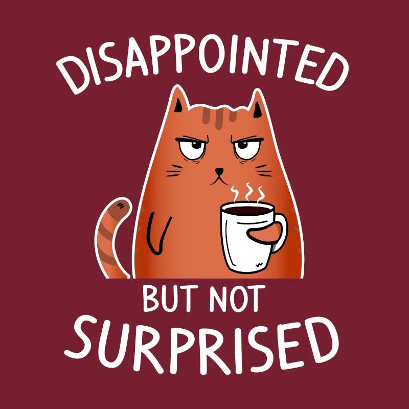 Disappointed but not surprised - Mürrische Katze