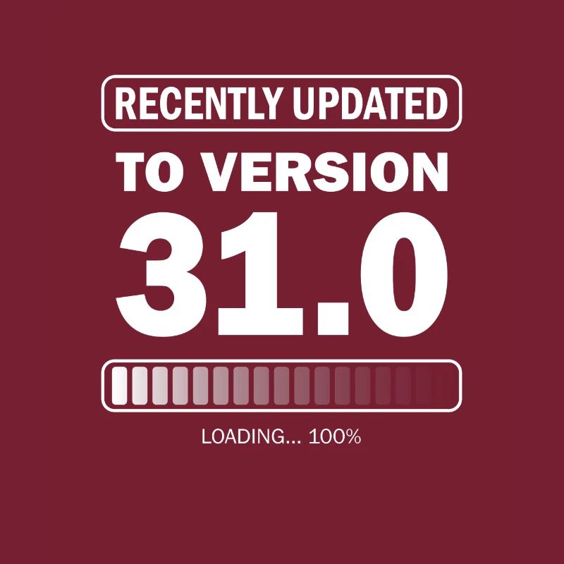 recently updated to version 31 - Gamer Geburtstag