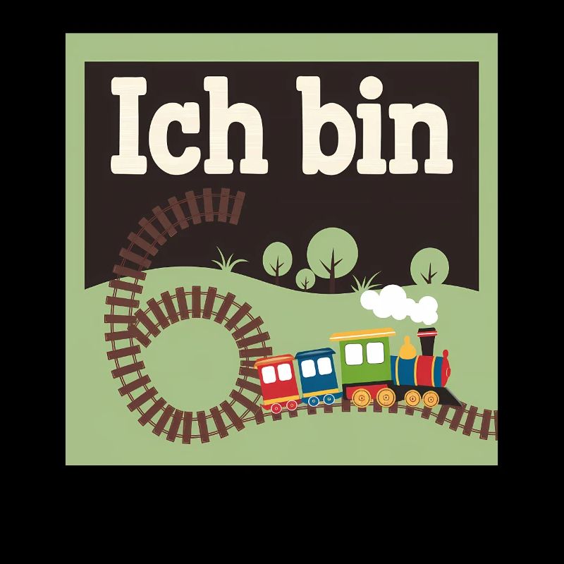 Ich bin 6 Zug Eisenbahn 6. Geburtstag