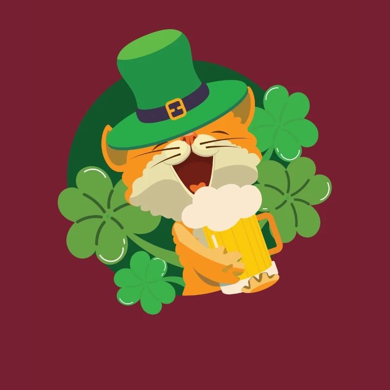 Chat Chaton de la Saint-Patrick