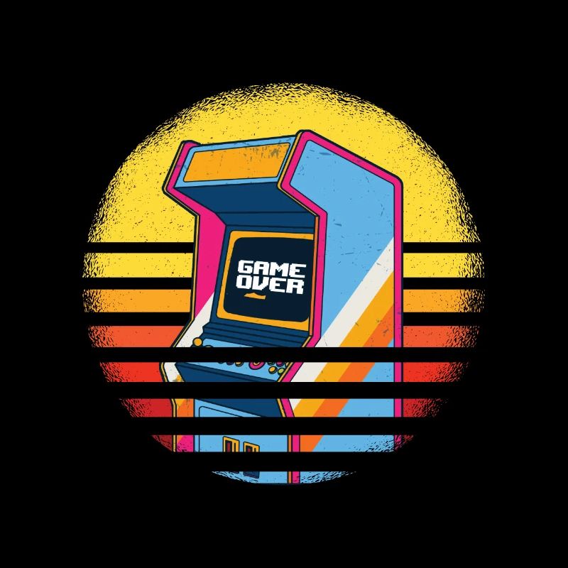 Retrogaming Automat Game Over