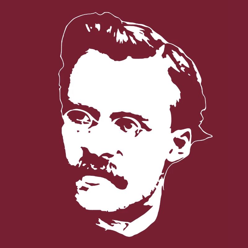 Friedrich Nietzsche White On Black