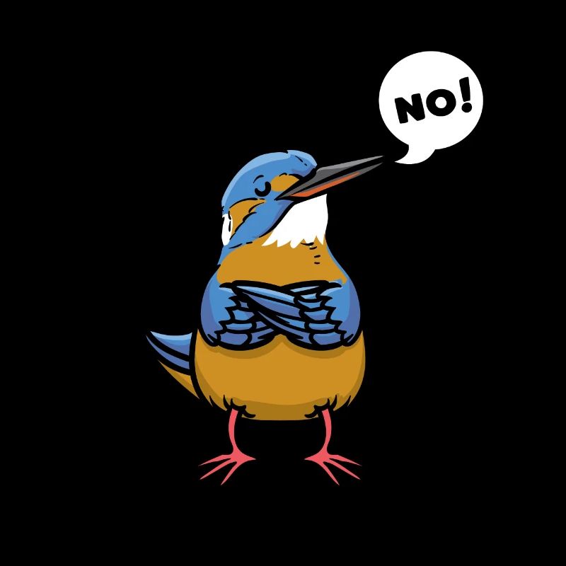 Sturer Eisvogel