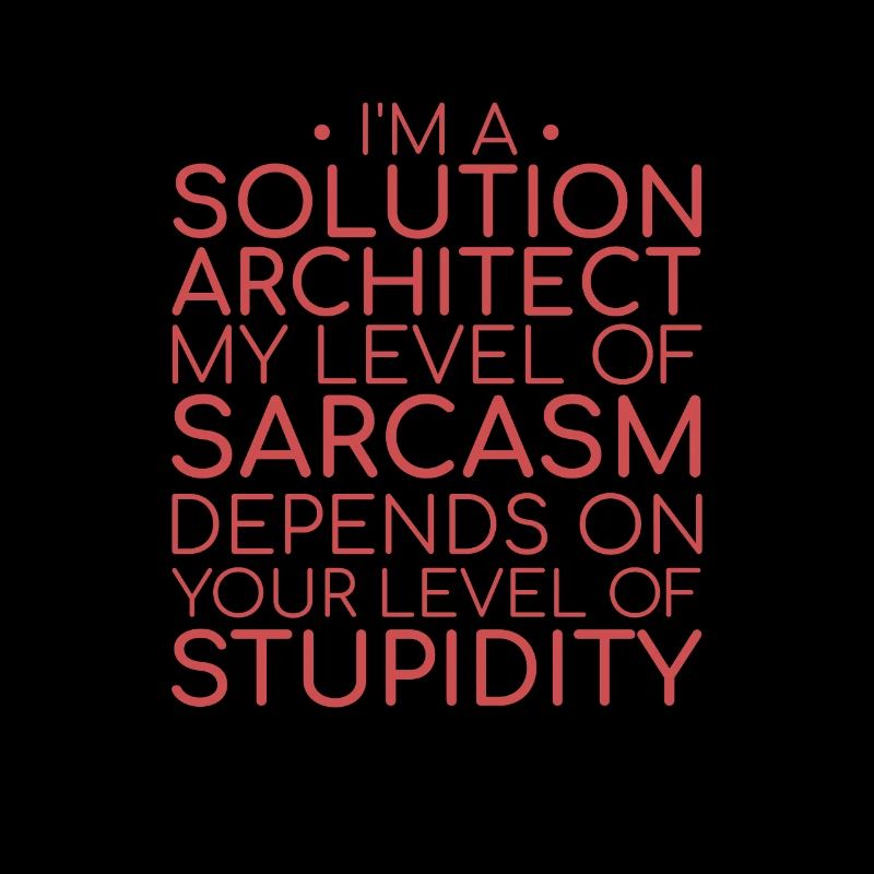 | de sarcasme de l’architecte de solutions Solution Architecture